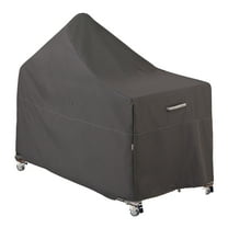 Classic Accessories Ravenna® Kamado Ceramic Grill Cover with Offset Table Cover - Water Resistant BBQ Cover, 60-Inch L, Espresso