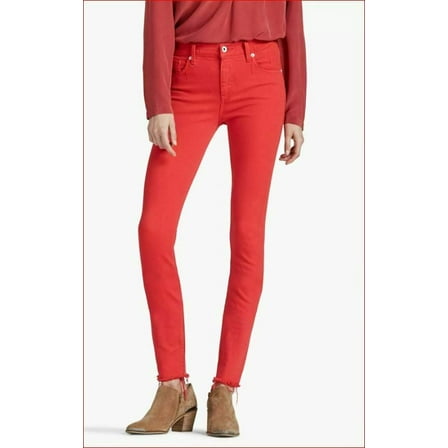 new LUCKY BRAND women jeans bridgette skinny high rise 7W13581 BDFD/620 red 00 / 24 MSRP $99
