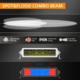 12 Inch LED Light MMF7 Bar, EK ENNOKING Double Row White Marine