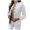 White, variant on Odeerbi Suits for Women 2025 Blazer JacketsSlim-Breasted Small Suit Short Coat Solid Color Long-Sleeved Top White