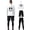 1pc White + 2pcs Black, variant on 3pcs Men's Fitness Set with Hooded Sweatshirt, for Running, Cycling, Climbing, and Fishing Outdoor Casual Sportswear