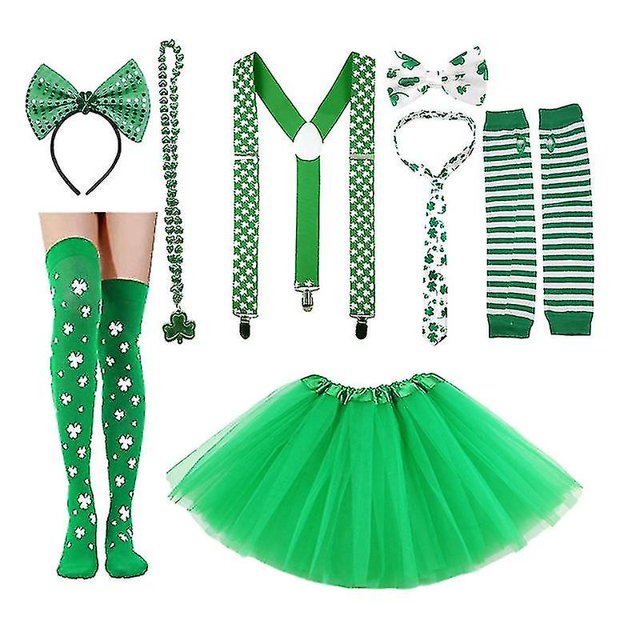 Conjunto de 8 accesorios para disfraces del Día de San Patricio Yashi