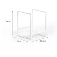 thumbnail image 5 of 1 Piece Plate Organizer Cabinet Metal Plate Holder Multifunctional Plate Holder White (S), 5 of 5