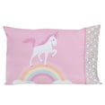 Little Tikes 4Piece Rainbows & Unicorns Pink Toddler Bedding Set