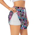 thumbnail image 5 of Rocae Hawaii Palms for Women's Athletic Shorts Quick Dry Workout Hiking Shorts With Pockets for Running, Yoga, Gym, Sports XX-Large, 5 of 9