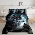 thumbnail image 2 of Feelyou Rustic Wolf Wildlife Bedding Comforter Set, Mystic Jungle Galaxy Twin Comforter Sets, Western Animal Theme Reversible Bedding Set, Microfiber Bedroom Decor, 2-Piece, 2 of 8