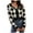 Beige, variant on Aboser Womens Y2k Cropped Cardigan Sweaters Preppy Fashion Argyle Plaid Sweater Coat Lightweight Cotton Knit Cardigan Button Up Long Sleeve Crop Tops