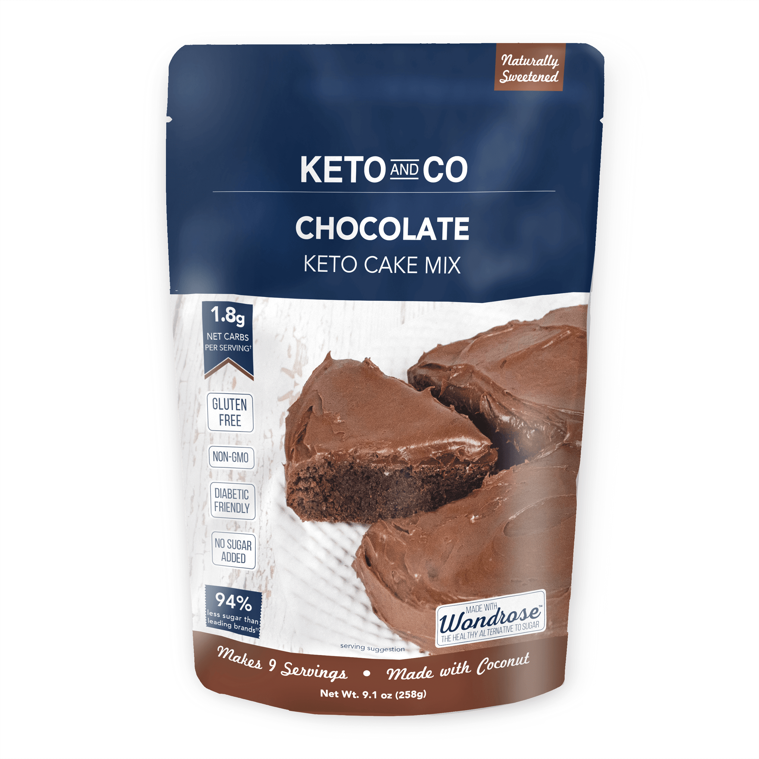 and Co Chocolate Keto Cake Mix- Gluten Bag) - Walmart.com