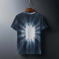 thumbnail image 6 of PNTUTB Women's Summer Fashion Tie Dye Gradient Casual Loose Comfortable Crew Neck Short Sleeve Pullover Tops, 6 of 6