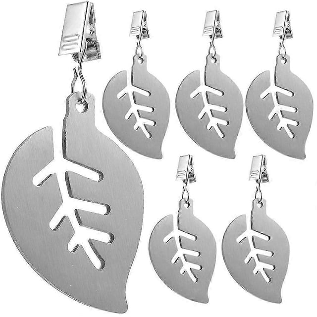 Outdoor Tablecloth Weights Stainless Steel Clips for Use 12Pcs