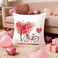 thumbnail image 4 of TanSiDing 2pcs Valentines Day Pillow Covers, Soft Flannel Heart Print Decorative Throw Pillowcases for Couch Sofa Bedroom Living Room Home Decor 45*45cm, 4 of 6