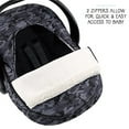 thumbnail image 5 of The Peanutshell Car Seat Cover, Winter Carseat Canopy, Car Seat Cover for Baby Boys, Black Camo, 5 of 7