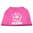 thumbnail image 1 of Aloha Flower Screen Print Shirt Bright Pink Xs (8), 1 of 1