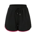 thumbnail image 4 of Seductiva Red Women's Shorts Womens Athletic Shorts Running Dolphin Shorts with Pockets and Drawstring, 4 of 6