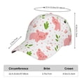 thumbnail image 2 of Sikiie Funny Little Pigs Unisex Vintage Washed Unstructured Baseball Cap Soft Cap Adjustable Unisex Baseball Hat Dad Hat, 2 of 6