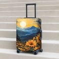 thumbnail image 2 of Lsque Elegant Sunset Sunflower Printed Luggage Cover, Travel Luggage Protector,Scratch and Dirt Resistant, Fits 18-32 Inch Luggage - Large, 2 of 9