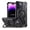 15 Pro - Black, variant on for iPhone 15 Pro-Max Case, MagSafe Military Grade Drop & Shock Protection 15 Pro Max Cell Phone Case with Kickstand & Slide (15 Pro Max - Black)