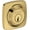 Lifetime Polished Brass, variant on Baldwin Sc.Ssd Soft Square Solid Brass Single Cylinder Keyed Entry Deadbolt From The
