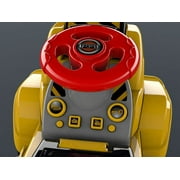 Toy Tractors For Kids Ride On Excavator - Music Sounds Digger Scooter Tractor Toys Bulldozer Includes Helmet With Rocks - Ride On Tractor Pretend Play - Toddler Tractor Construction Truck - Play22USA