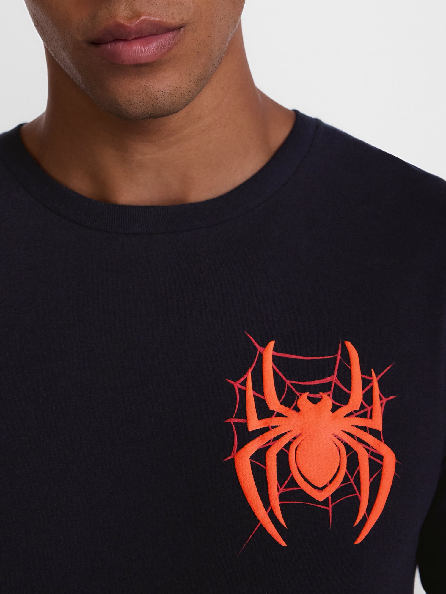 Marvel's Spider-Man Men's and Big Men's Front Back Graphic Cotton Tee, Sizes S-3XL