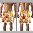 thumbnail image 3 of luoweisi Men's Beach Shorts Quick Dry Swim Trunks with Mesh Lining Thanksgiving Leaves S, 3 of 5