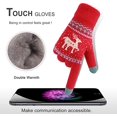 thumbnail image 2 of Guantes de invierno con pantalla táctil, estampado de flores de nieve, mantienen el calor para mujer, 2 of 4