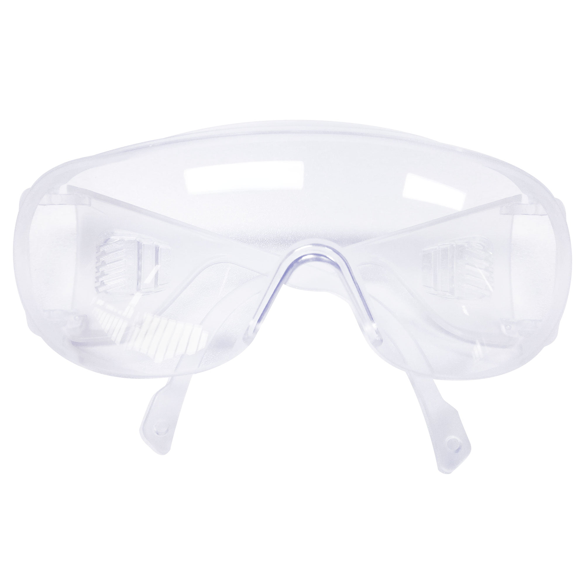 2x SAFETY GLASSES ANTI SCRATCH CLEAR LENS PPE EYEWEAR ONE SIZE 