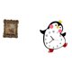 thumbnail image 1 of Marco De Fotos De Pingüino Floral De Madera Y Reloj De Pared Decorativo Para El Hogar, La Oficina, El Dormitorio, Regalo De Boda, Decoración Multifuncional., 1 of 8