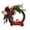 red, variant on Christmas Wreath for Front Door – 18 in Artificial Holiday Wreath with Red Flowers, Berries, Pine Cones & Truck Décor