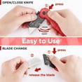 thumbnail image 4 of Navaja multiusos plegable WORKPRO Quick Change con almacenamiento de cuchillas, 4 of 8