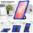 thumbnail image 6 of Case for Samsung Galaxy Tab S11 Ultra 14.6 inch 2025, 360 Rotating Stand Handle Pencil Holder Shoulder Strap Heavy Duty Shockproof Cover, Dark Blue PC, 6 of 7