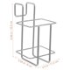 thumbnail image 2 of OUNONA Estante De Metal Para Cocina Y Con Para Organizador Plateado, 2 of 8