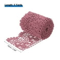 thumbnail image 2 of Uxcell 4" Wide 5 Yard Lace Ribbon Floral Pattern Rose Red Lace Trim Ribbon for Sewing Making, 2 of 4