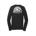 thumbnail image 2 of Gravity Outdoor Co. Chemise à Manches Longues Performance - Noir de Jais - Logo Blanc - 2TG, 2 of 2
