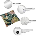thumbnail image 4 of BANET Pillow Covers , Flower Throw Pillows Decorative Summer Palm Leaves Pillowcase Outdoor Cushion Case for White, 4 of 5