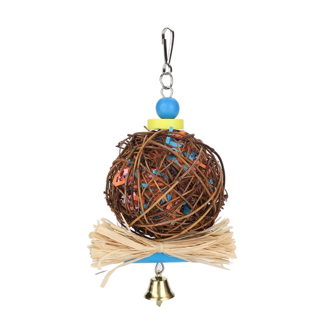 Juguetes de ratán para loros, juguete para masticar loros y pájaros, juguete para masticar loros, juguete para masticar pájaros, tecnología avanzada