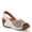 WHITE, variant on Denair Women’s Leather Wedge Slingback with Cushioned Comfort