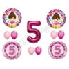 BALLERINA 5TH Birthday Party Balloons Decoration Supplies Second Tutu Fifth