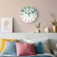 thumbnail image 3 of Wall Clock Sage Green Eucalyptus Clocks PVC Silent Non-Ticking Battery Operated Decorative Watercolor Leaves Round Clock for Home Living Room Kitchen Bedroom Office School Wall Decor 10 Inch, 3 of 9
