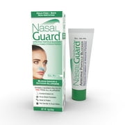 NasalGuard Allergy Relief and Allergen Blocker Nasal Gel - Drug-Free and Proven Safe for Pollen Allergy Sufferers, Approved for Airplane Travel - Over 150 Applications (Cool Menthol, 10g Tube)