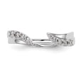 thumbnail image 4 of Auriga Fine Jewelry 14K White Gold Diamond Wrap Ring Size 7 for Women, 4 of 6