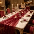 thumbnail image 5 of Elegant Sheer Polyester Table Runner for Weddings, Parties, and Event Decor – Romantic, Layered, Soft Flowing Fabric for Dining & Celebrations, 5 of 5