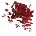 thumbnail image 4 of Flor artificial 4 ramas Flor falsa con hojas Oficina en casa Fiesta de bodas Decoración floral artificial, Rojo Vogacara HA6518-04B, 4 of 6