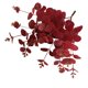 thumbnail image 4 of Flor artificial 4 ramas Flor falsa con hojas Oficina en casa Fiesta de bodas Decoración floral artificial, Rojo Yuarrent HA6518-04B, 4 of 6