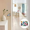 thumbnail image 7 of Yayeee Toggle Light Switch Wall Plate 2-Gang 4.56"x4.48" Decorative Outlet Cover, Purple Triangles, 7 of 7