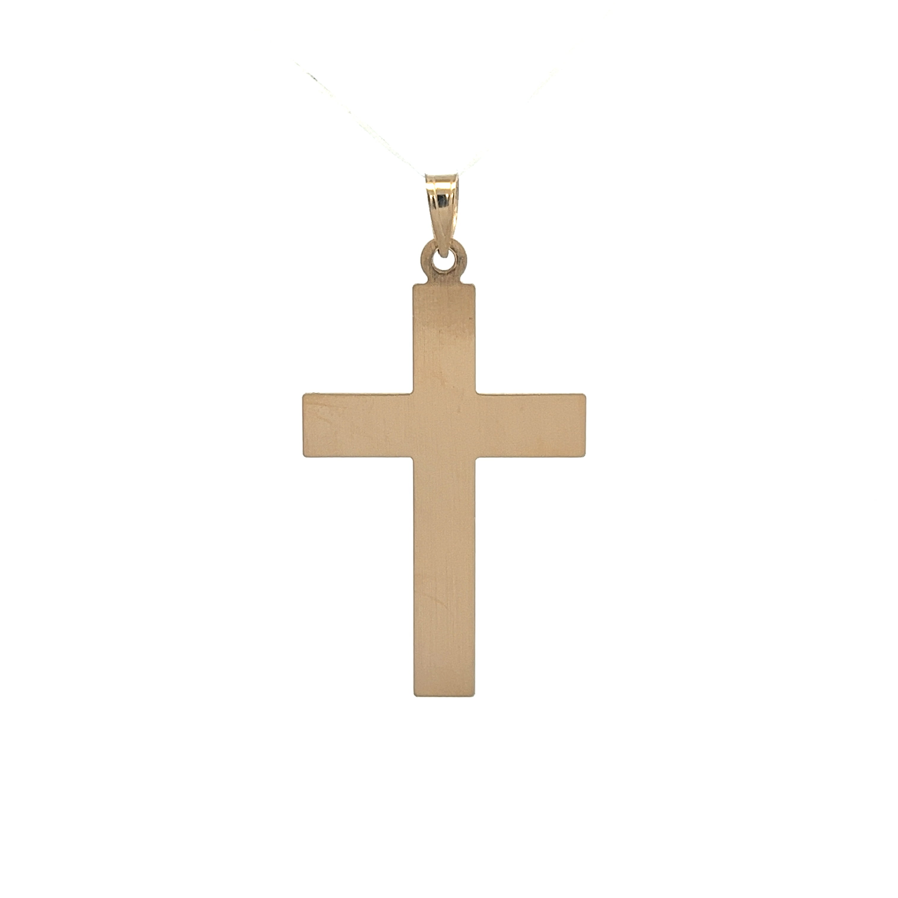 Brilliance Fine Jewelry 14 KT Gold Holy Spirit Dove Unisex Cross Pendant