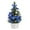 Blue BU, variant on Miniature Artificial Christmas Tree Ornament Small Desktop Tree Decorative Holiday Decor Lifelike Pine Gift for Home Office Mantel Tabletop Centerpiece Easy Hang and Store Year-Round Festive Present