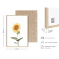 thumbnail image 3 of HAUS AND HUES Sunflower Wall Art and Sunflower Picture Wall Decor - Modern Rustic Sunflower Kitchen Decor and Sunflower Wall Decor Sunflower Bathroom Sunflower Individual Print (Framed Beige 24x36), 3 of 6