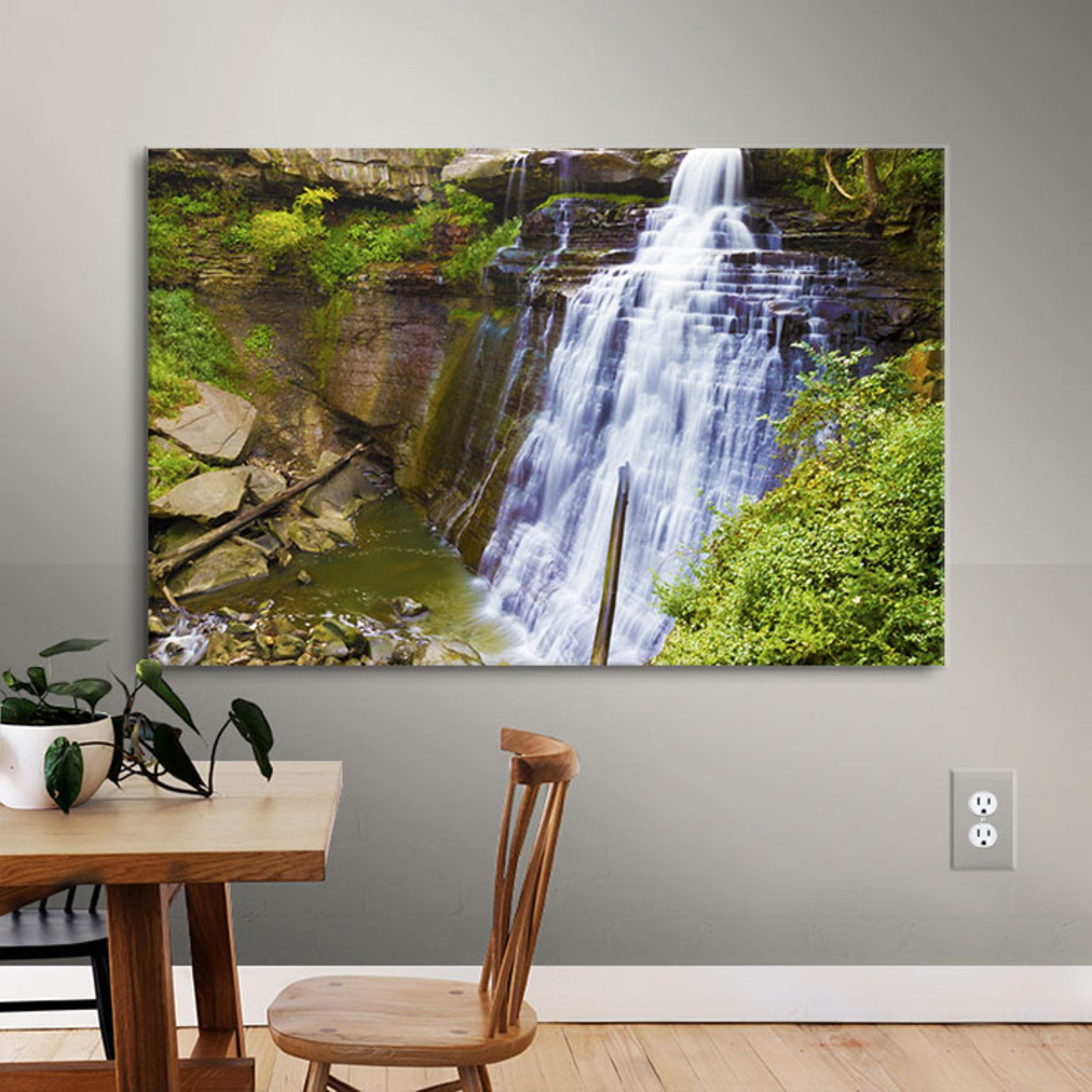 Cody York "Brandywine Falls 2" Floater-Framed Gallery-Wrapped Canvas