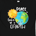 thumbnail image 4 of Inktastic Earth Day Peace Love Earth Boys or Girls Baby T-Shirt, 4 of 5